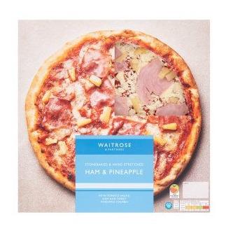Waitrose 石窑火腿菠萝披萨 410g