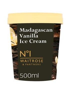 Waitrose香草味冰淇淋