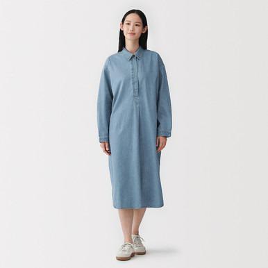 Kapok 牛仔衬衫连衣裙 轻薄款