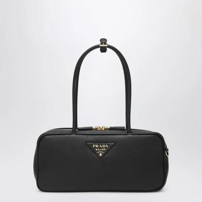 黑色中号牛皮保龄球包