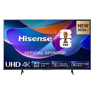 海信 65A6S UHD 4K LED电视，4K升级，语音控制，流畅运动IA，黑色