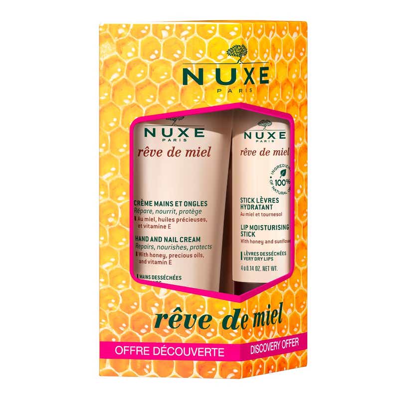 Nuxe 蜂蜜护手霜 30ml + 润唇膏套装