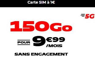 9.99欧150G套餐 5G信号