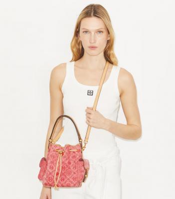 T Monogram 牛仔水桶包
