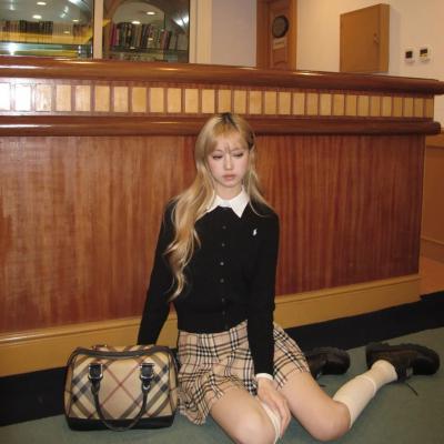 Burberry 格纹裙 半身裙