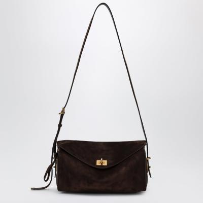 Le 7 单肩包 麂皮中号 Moka/Ruby