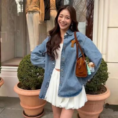 小爱心牛仔衬衫