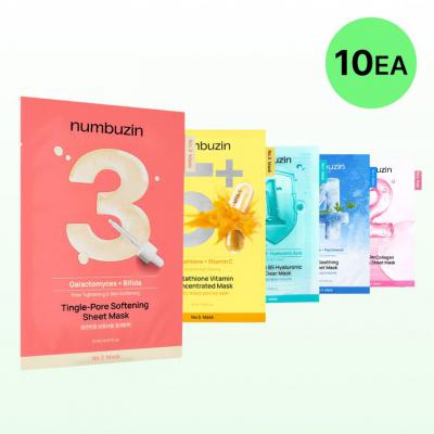 numbuzin数字面膜10片