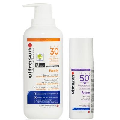 家庭防晒SPF30 400ml + 面部防晒 SPF 50+ 50ml