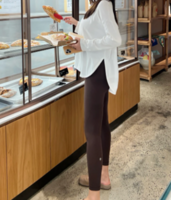 Lululemon Wunder Train 高腰短款 23英寸 罗纹