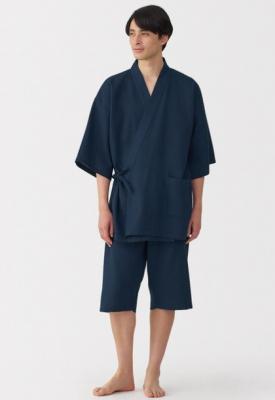 男女同款浮雕天丝家居袍