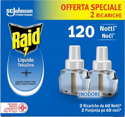 Raid 电蚊香液补充装 2瓶装