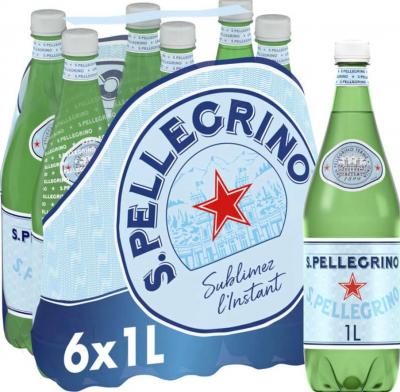 San Pellegrino 天然气泡矿泉水 6x1L 