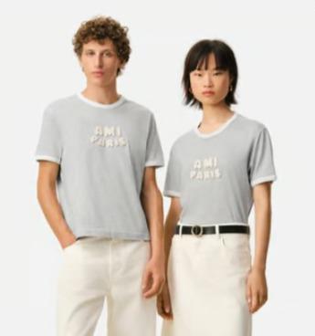 男女同款 粉笔logoT恤