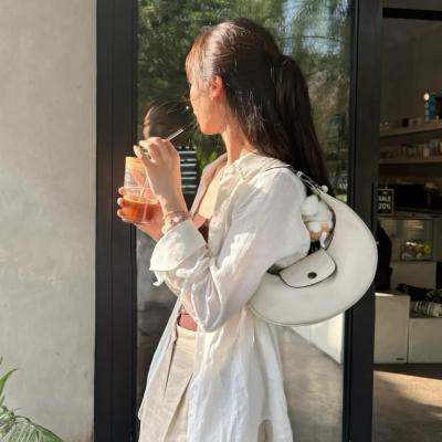 S号真皮手袋 奶油色