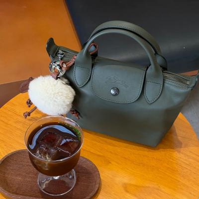  Le Pliage Xtra S 绿皮革手袋