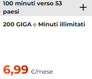Windtre 200GB 7.99€ 