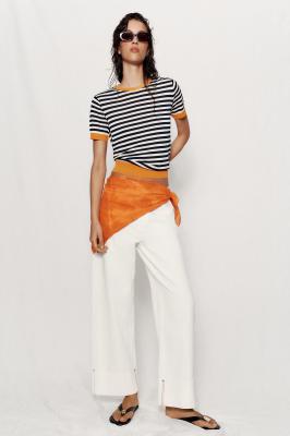 ZARA 条纹针织上衣