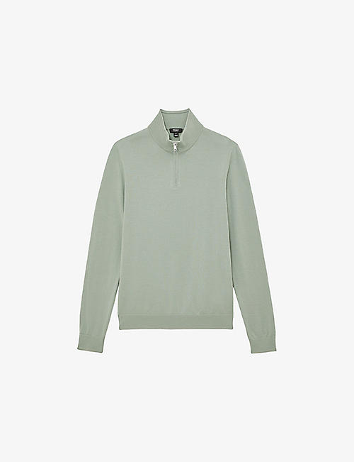 Selfridge & Co. 男士折扣专区低至5折,布莱克霍尔半拉链羊毛毛衣速戳
