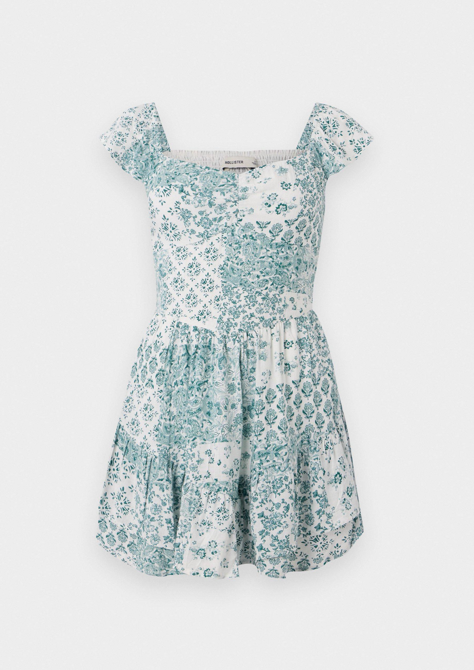 Hollister FLUTTER SLEEVE 连衣裙 白色