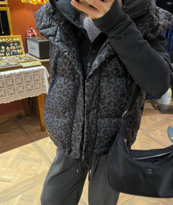 Wunder Puff 短款羽绒马甲 600蓬松度 印花