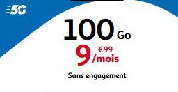 9.99€100G 5G套餐