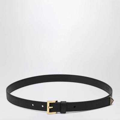  Saffiano 黑色皮带