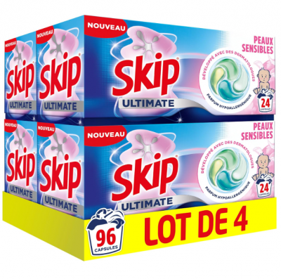 Skip Ultimate 4合1敏感肌洗衣凝珠 96粒