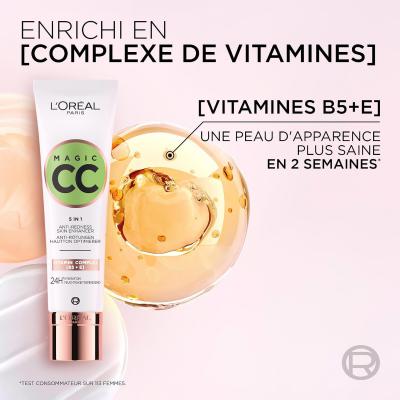 欧莱雅5合1抗红CC霜 30ml 