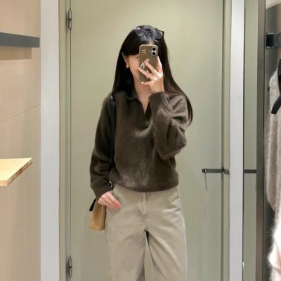 拉绒羊绒POLO衫
