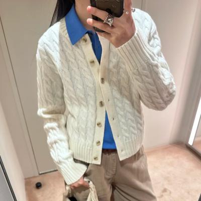麻花开衫