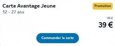 Carte Avantage Jeune （12-27岁）