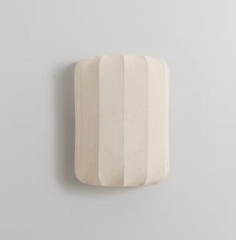 Malden 奶油聚酯布艺壁灯