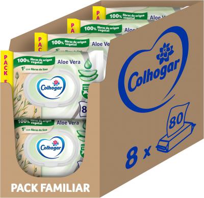 Colhogar芦荟湿厕纸 8包×80片