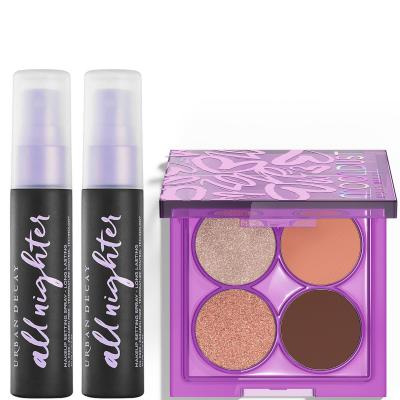 Urban Decay4色眼影盘+定妆喷雾套组