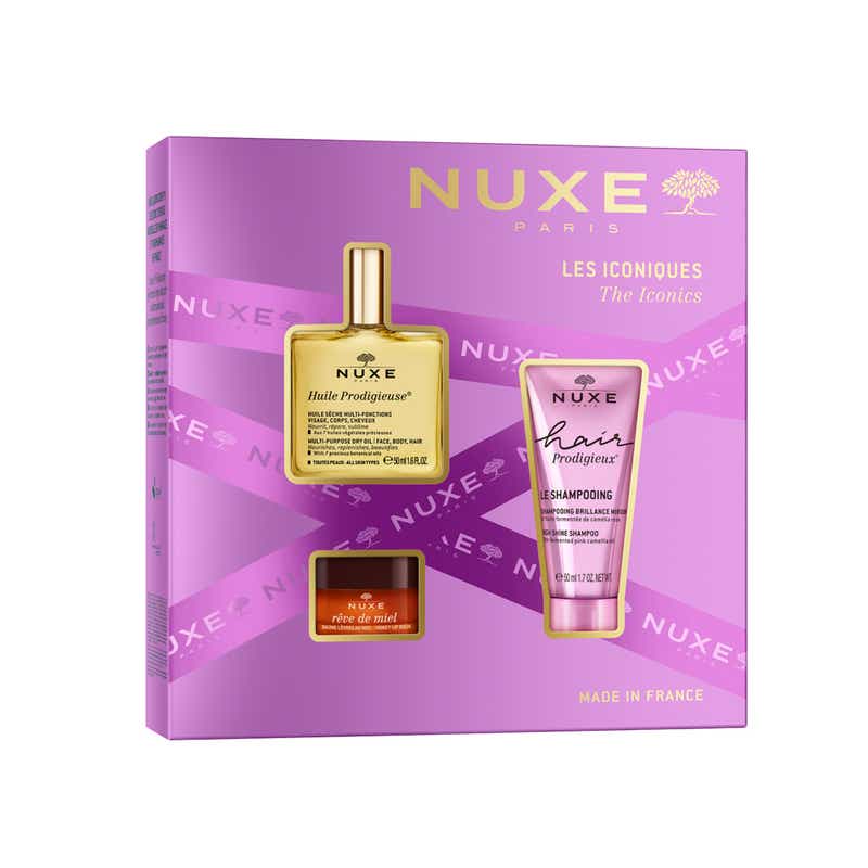 Nuxe 经典三宝礼盒（护发精油 + 洗发水 + 蜂蜜唇膏）