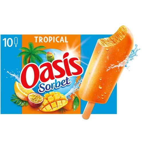 Oasis 热带果味冰棒 10 支 400g