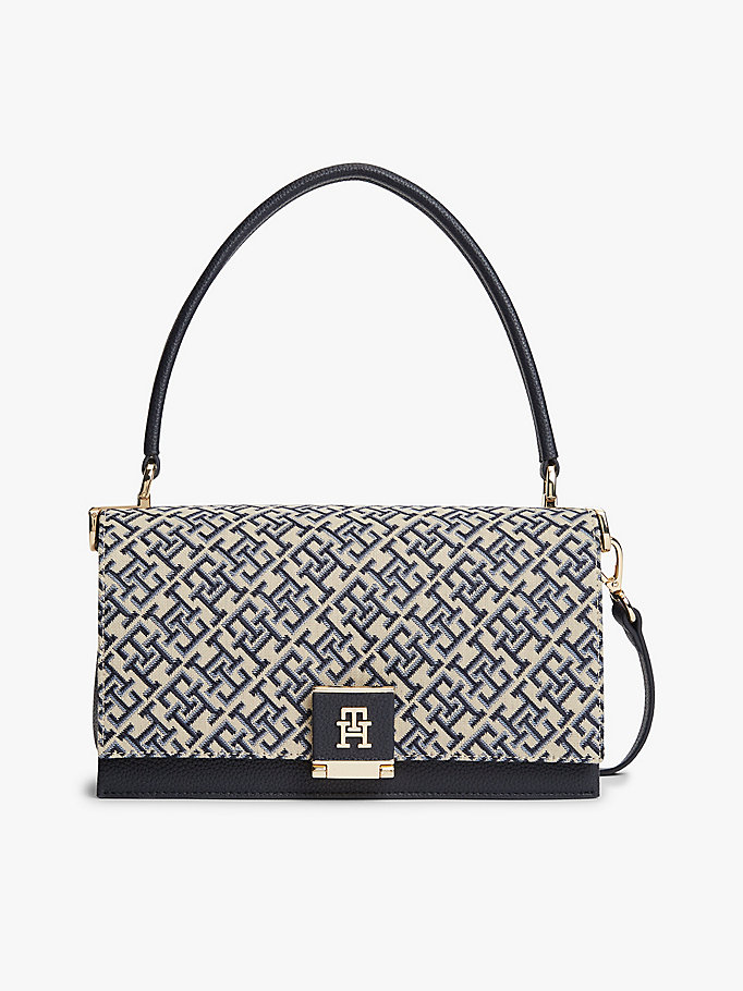 TH Monogram Jacquard Crossbody Bag