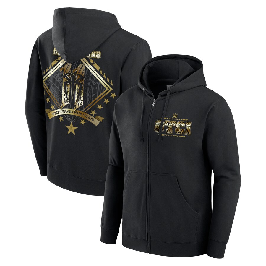 Roman Reigns 11 Star Full Zip Hoodie