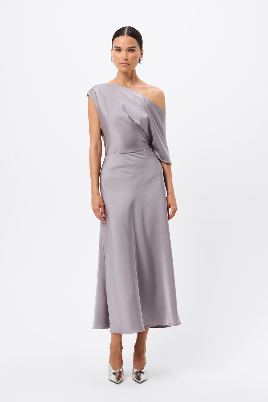 Love In The Dark Midi Dress · Pewter