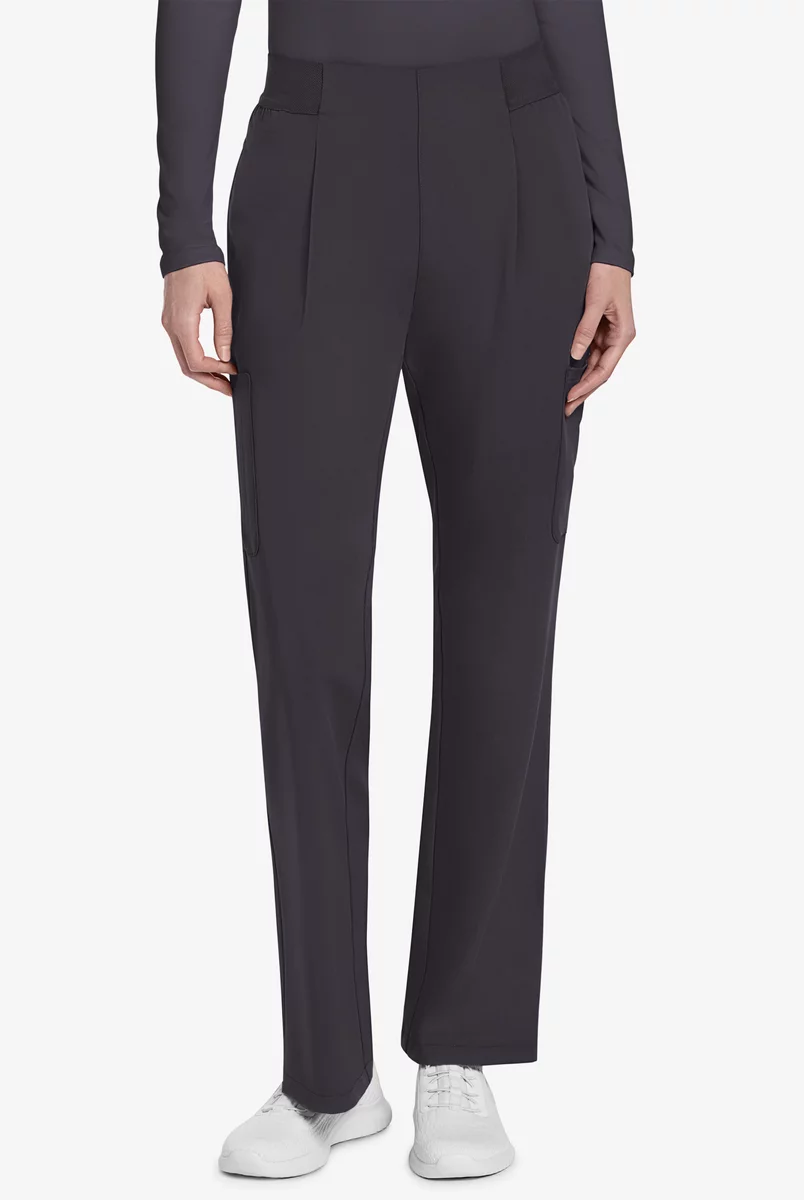 Cherokee Atmos Women's 4-Pocket STRETCH Coolmax Cargo Moderate Flare Scrub Pants