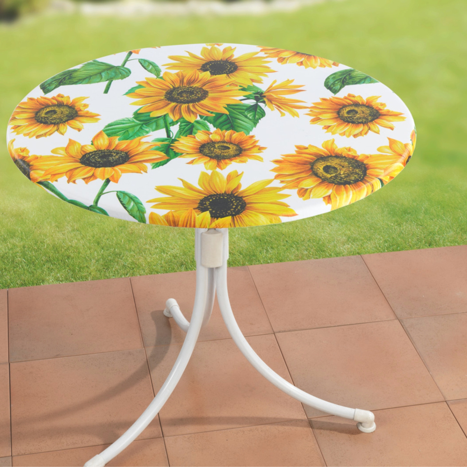 向日葵拉伸桌布 Ø 70-86 cm
