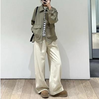 阔腿牛仔裤