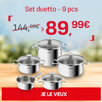 Duetto A705S936 9件不锈钢套装 - 感应