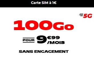 NRJ 100Go 仅1€卡费