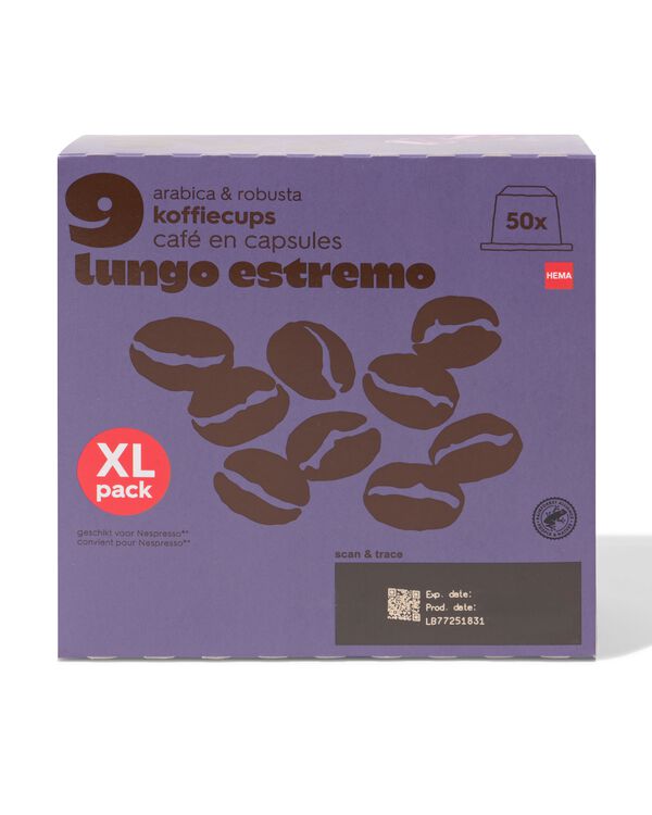 50 粒 de café lungo ultimo 胶囊