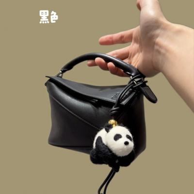 Mini Puzzle Edge 黑色皮革包