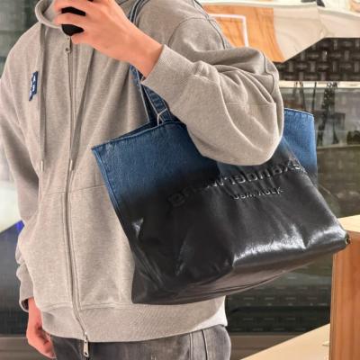 大号牛仔托特包