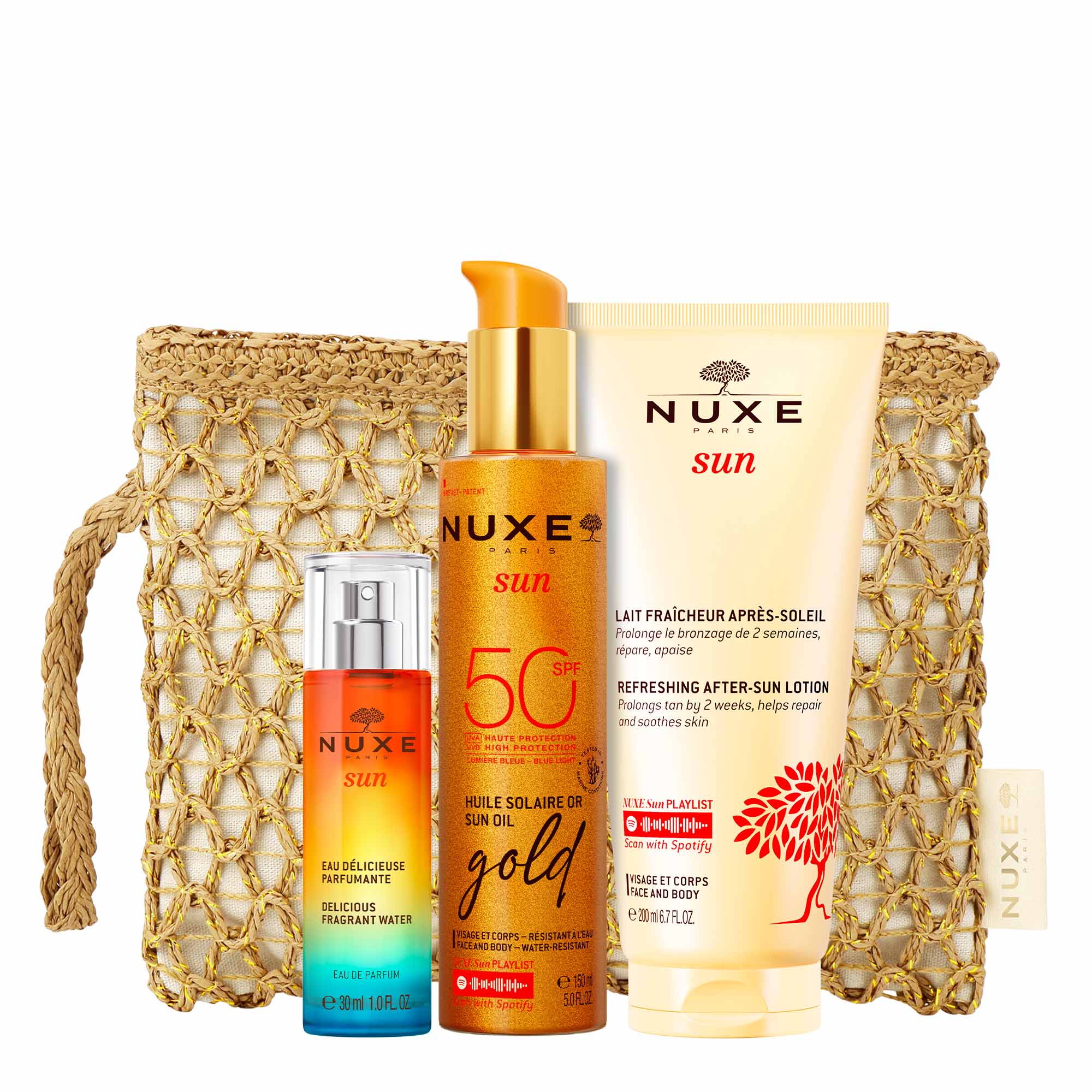 NUXE太阳金色保护SPF50护肤套装