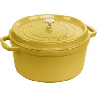 Staub明黄色铸铁锅28cm